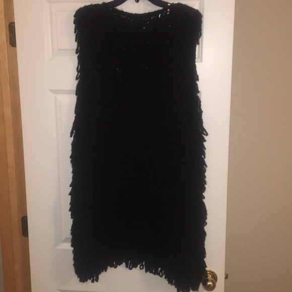 Catherine Malandrino black loop wool sweater vest - Picture 2 of 8